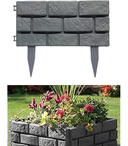 Amazon.co.jp: NXstyle 花壇材 擬木 五連300 ×2個 1334242 : DIY・工具